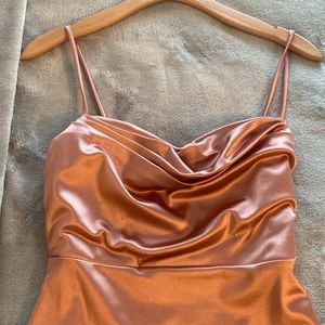 Elegant rose gold dress